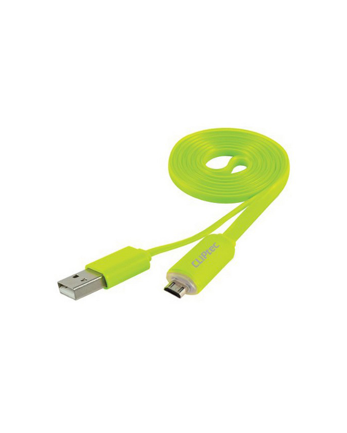 Cliptec The Light-Usb2.0 Micro-B Cable With Charging Light Cliptec Orange - Image 2
