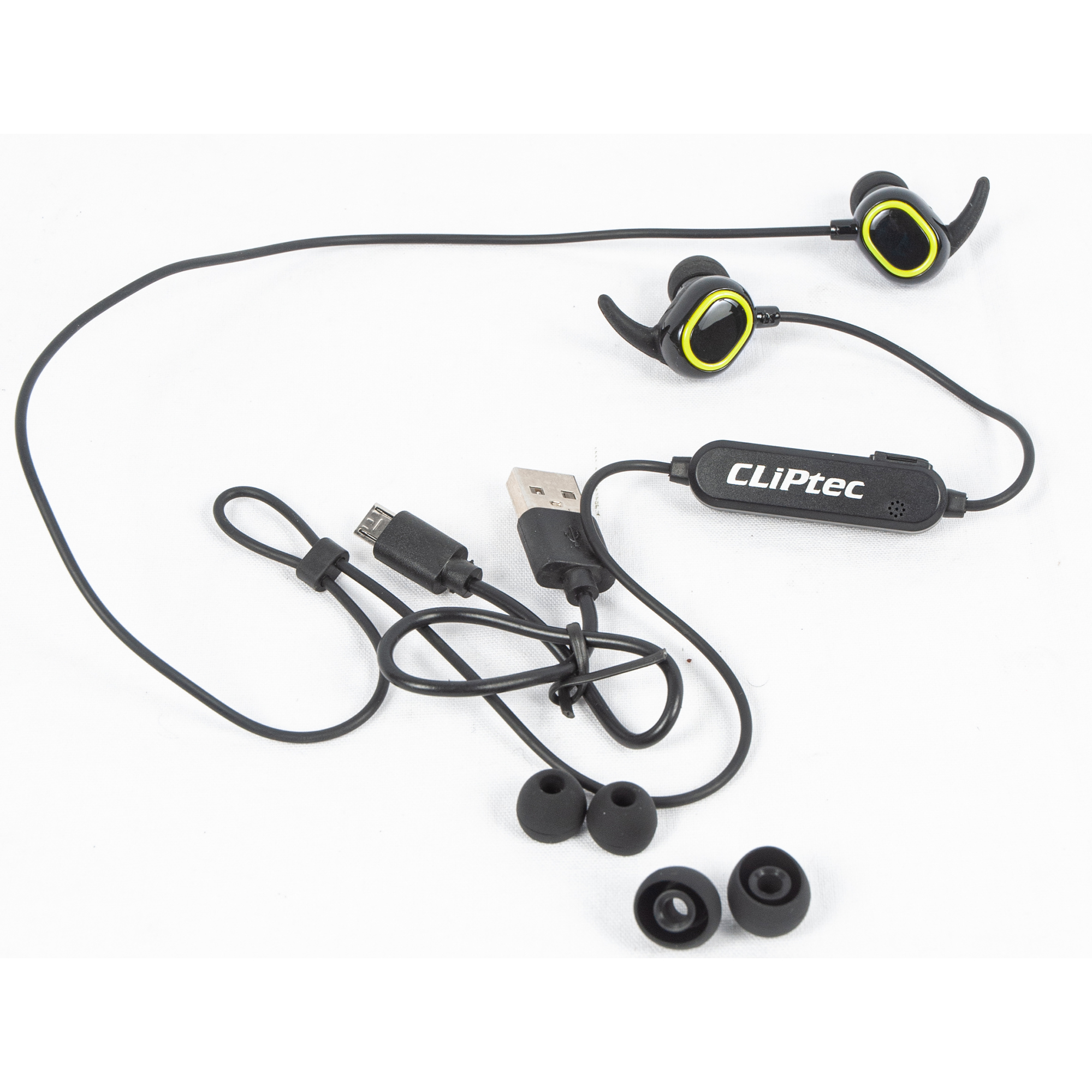 Cliptec Wireless Bluetooth Stereo Earphones - Air Soul (Yellow) - Image 2