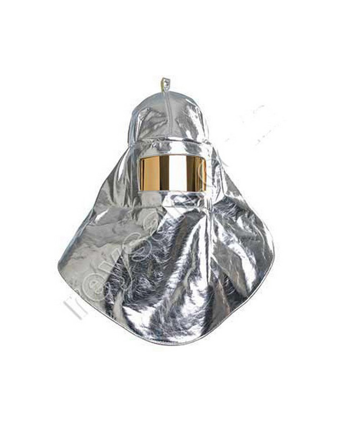 Aluminized Hood, With Head Protection, And Protection Against Radiant Heat And High Ambient Temp