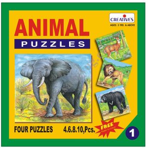 Animal Puzzle No. 1 (4 To 10 Pieces) Creative