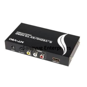 Av&S-Video To Hdmi Converter With Adaptor (3Rca To 3Rca & S-Video Cable Provided)
