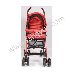 Baby Pram Foldable Medium Weight 30Kg Capacity Iron Purple, Red