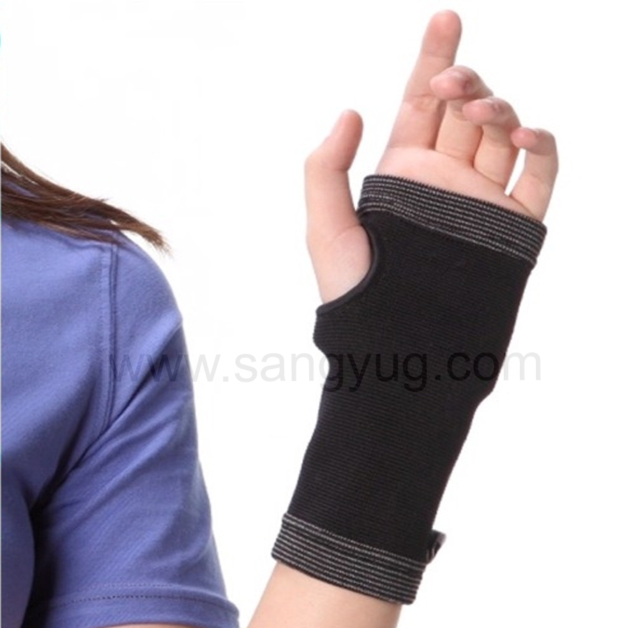 Bamboo Charcoal Wrist Palm - Black Medium