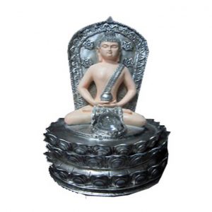 Buddha Fountain (Ivory Skin,Gold Clothes) With Pump 20X20X30Cm