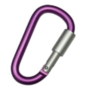 Carabiner - Flower Purple 8 X 80 Mm Happy Outdoor