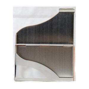 Card Holders, Full Metal Inside, Curved Cut On Top Red, Brown, Black