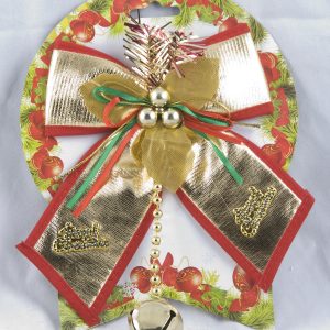 Christmas Bow With Hanging Bell