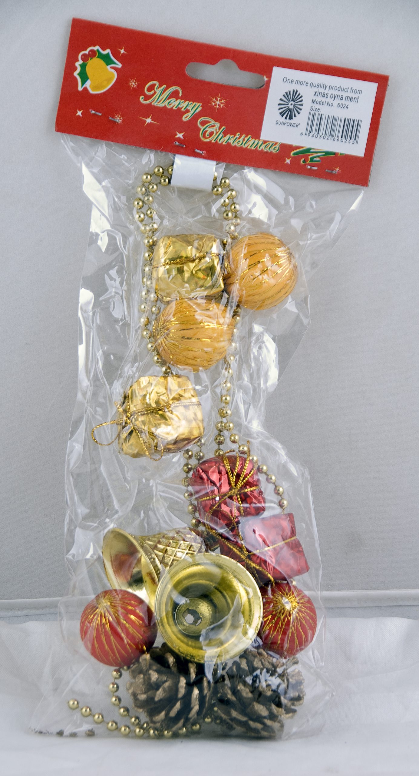 Christmas Tree Hanging Decoration Ball,Bell,Box On Chain