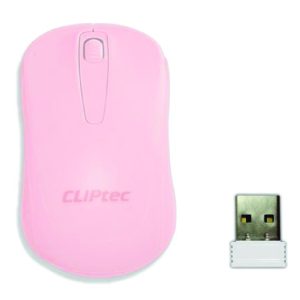 Cliptec 1200Dpi 2.4Ghz Wireless Optical Mouse - Young (Pink)