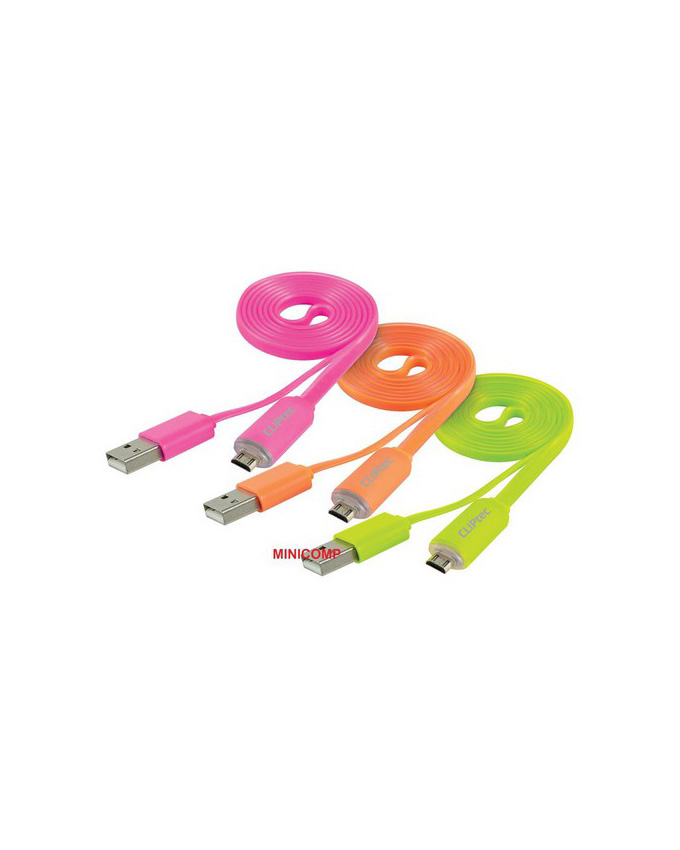 Cliptec The Light-Usb2.0 Micro-B Cable With Charging Light Cliptec Orange
