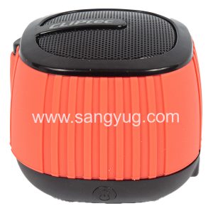 Color-Wave Portable Bluetooth Speaker - Extra Cover Grey/Blue/Red Cliptec Black