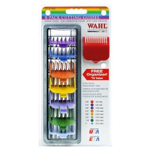 Comb Organizer W/Color Coded Cutting Guide Combs Wahl