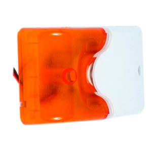 Combined Siren Strobe Piezo 12Vdc, Red Color, Gl-10