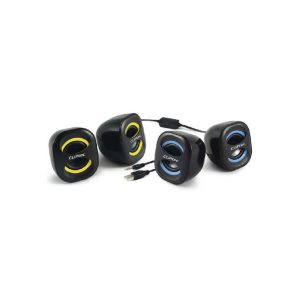 Compact-Wave - 2.0 Usb Multimedia Speaker (Usb Power, 3W X 2) Cliptec Blue
