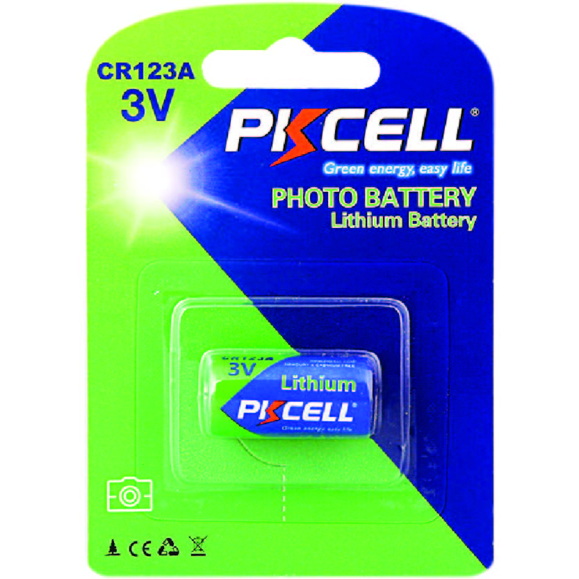 CR123A Photo Lithium Battery 3.0V by PKCELL — Reliable Power for Your Devices