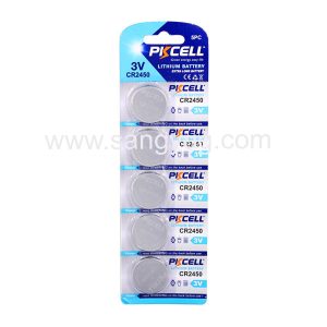 CR2450 3.0V Lithium Battery, PKCELL, Pack Of 5 — Reliable Power For Everyday Devices