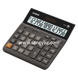 DH-16-BK Desktop Calculator Big Display, Mark-Up %, Grand Total Memory 16 Digits Casio 2 Way Black