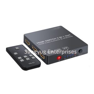 3X1 Hdmi Switcher By Ir With Remote And Adaptor