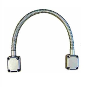 40Cm Armoured Door Loop To Protect Cables At Doorways, In White Box, Aluminium