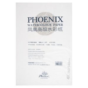 4K Gouache Colour Paper 38X54Cm 160G/M2 Pack Of 20 Phoenix
