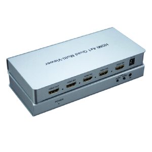 4X1 HDMI Quad Multiviewer, Screen Segmentation, With Remote