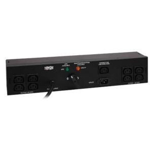 8 C13 Port , Dual Source Pdu, With Manual Transfer Switch, Compatible With All Ups For Hotswap Operation Tripp-Lite Pdubhv10 Black Powder Coated Metal