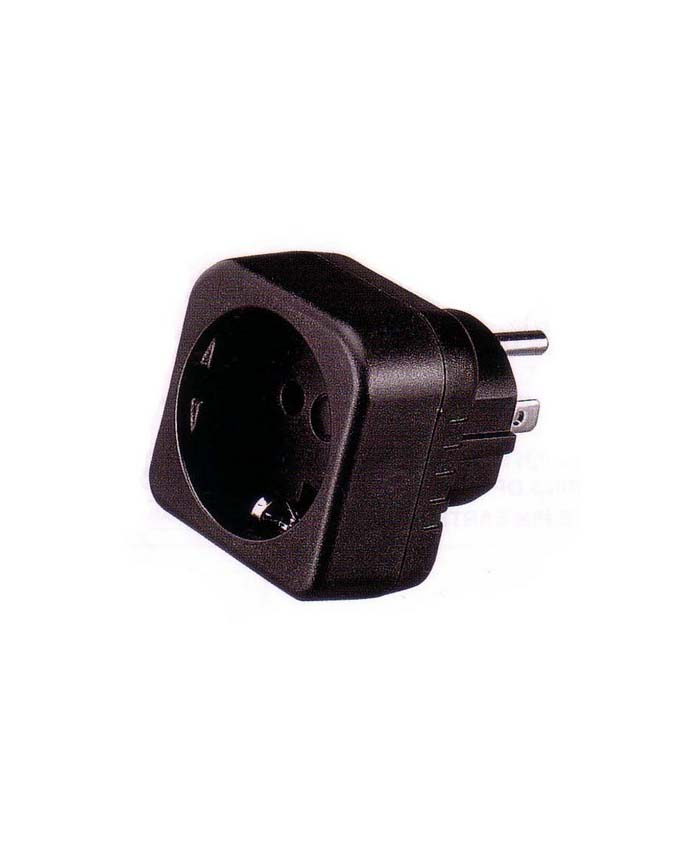 Minwa US 3-Pin to VDE Earth Adapter Plug – Safe Travel Power Connector