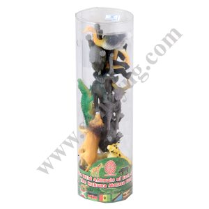 African Wild Animal Toys In Transparent Tube