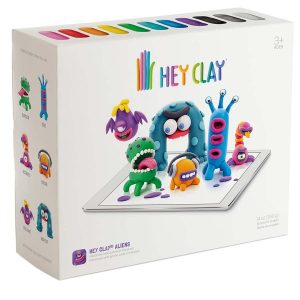 Air Dry Clay - Hey Clay Aliens 18 Cans 222 X 186 X 72mm 275g Of Clay