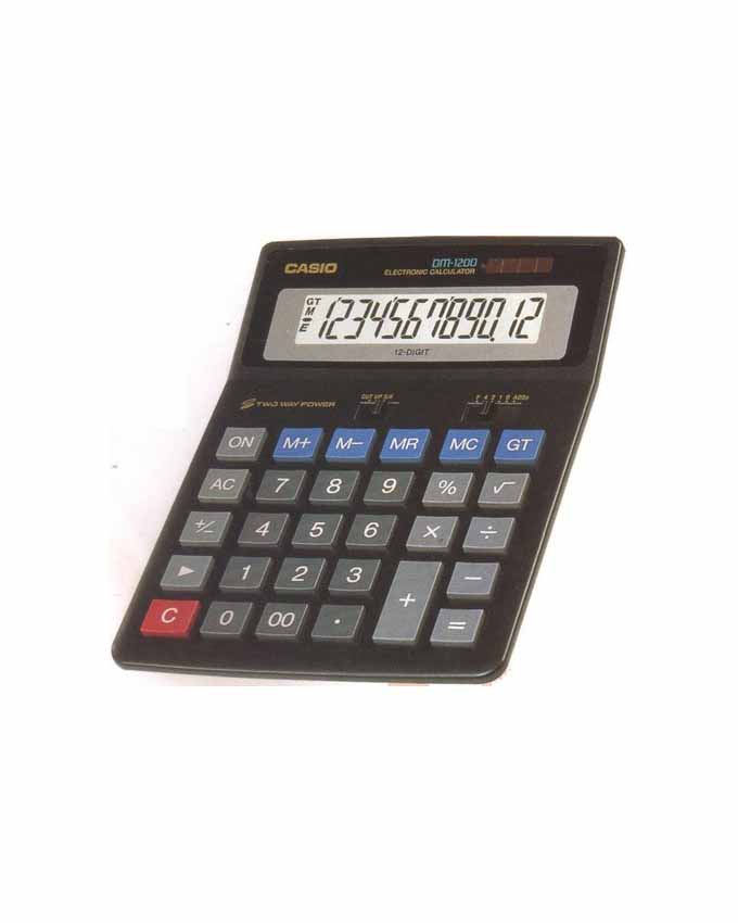 DM-1200FM Desk Top Calculator 12 Digits Casio 2 Way - Image 2