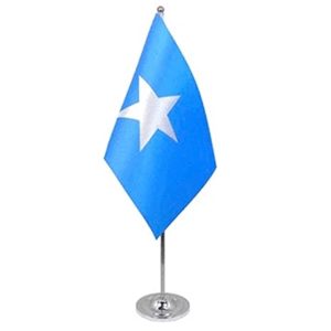 Flag With Stick And Base 4inchX6inch Somalia