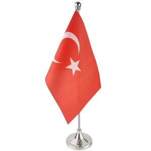 Flag With Stick And Base 6inchX9inch Turkey