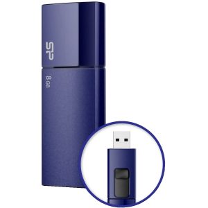 Flash Disk 8Gb U05, Deep Blue, Silicon Power