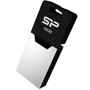 Flash Disk Mobile Ufd 2.0 X20 16Gb For Android Black Silicon Power Black