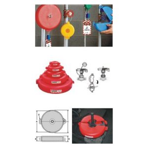 Gate Valve Lockout Fits On Handle Wheel Dia. From 165 To 254 Mm (6 1/2inch - 10inch) Esquare