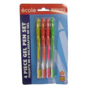 Gel Ink Pen Assorted Color 4PcsCard