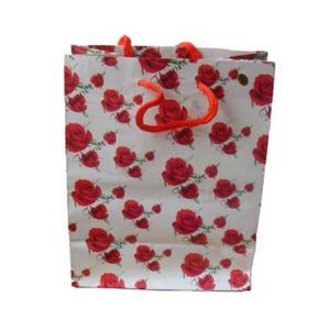 Gift Bag Flower Printed On It 7inchX9inch