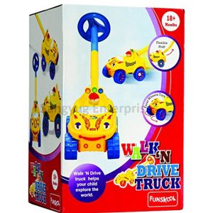 Giggles Walk N Drive Truck, Age 18 Months Plus, Funskool