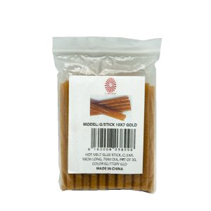 Glittered Glue Sticks Gold 7X100mm, 30pcs/Pkt