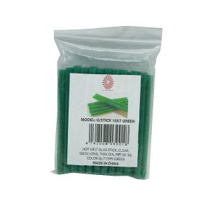 Glittered Glue Sticks Green 7X100mm, 30pcs/Pkt
