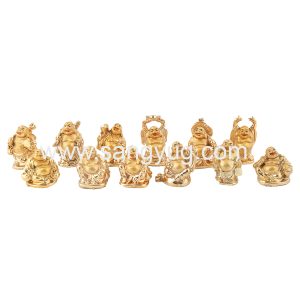 Golden Buddha Set Of 12