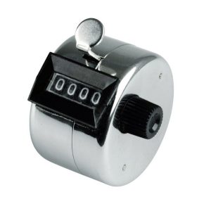 Hand Tally Counter Metal Shell,0000-9999,4.5X3Cm