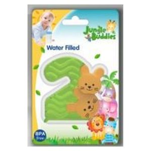 Hard & Soft Water Filled Teether 1,2,3 Jungle Buddies Ps, Eva, Water