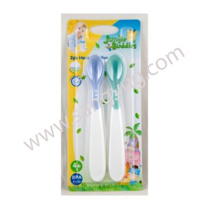 Heat Sensitive Spoon. Change Color When In Contact With Hot Food. Jungle Buddies Pp