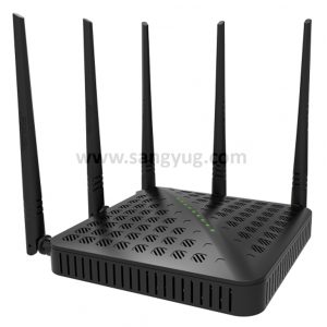 High Power Wireless 1200Mbps 11Ac Router Dual-Band With 5 Antennas Tenda