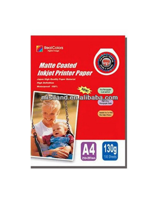 Inkjet Matt Coated Paper, 50Pc/Pkt, 128Gsm