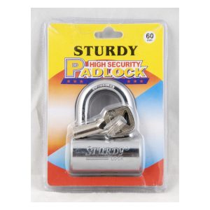 Iron Body Lock With Brass Cylinder,And Three Security Keys,60Mm Sturdy