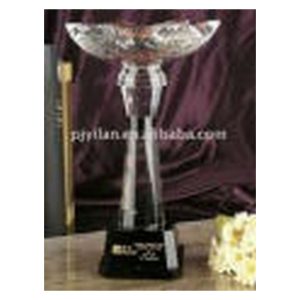 K9 Crystal Like Trophy with Base – 240mm Height | Unique Crystal Thumbs-Up Award