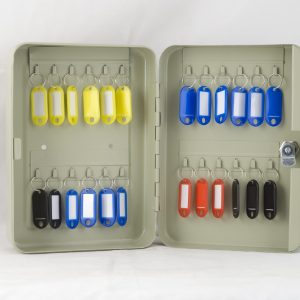 HF250C-24K - Key Cabinet 7Mm Steel Plate For 24 Keys With Tags 250*180*75