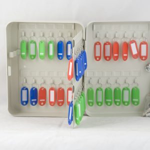 Key Cabinet With Key Tags 48Keys Grey